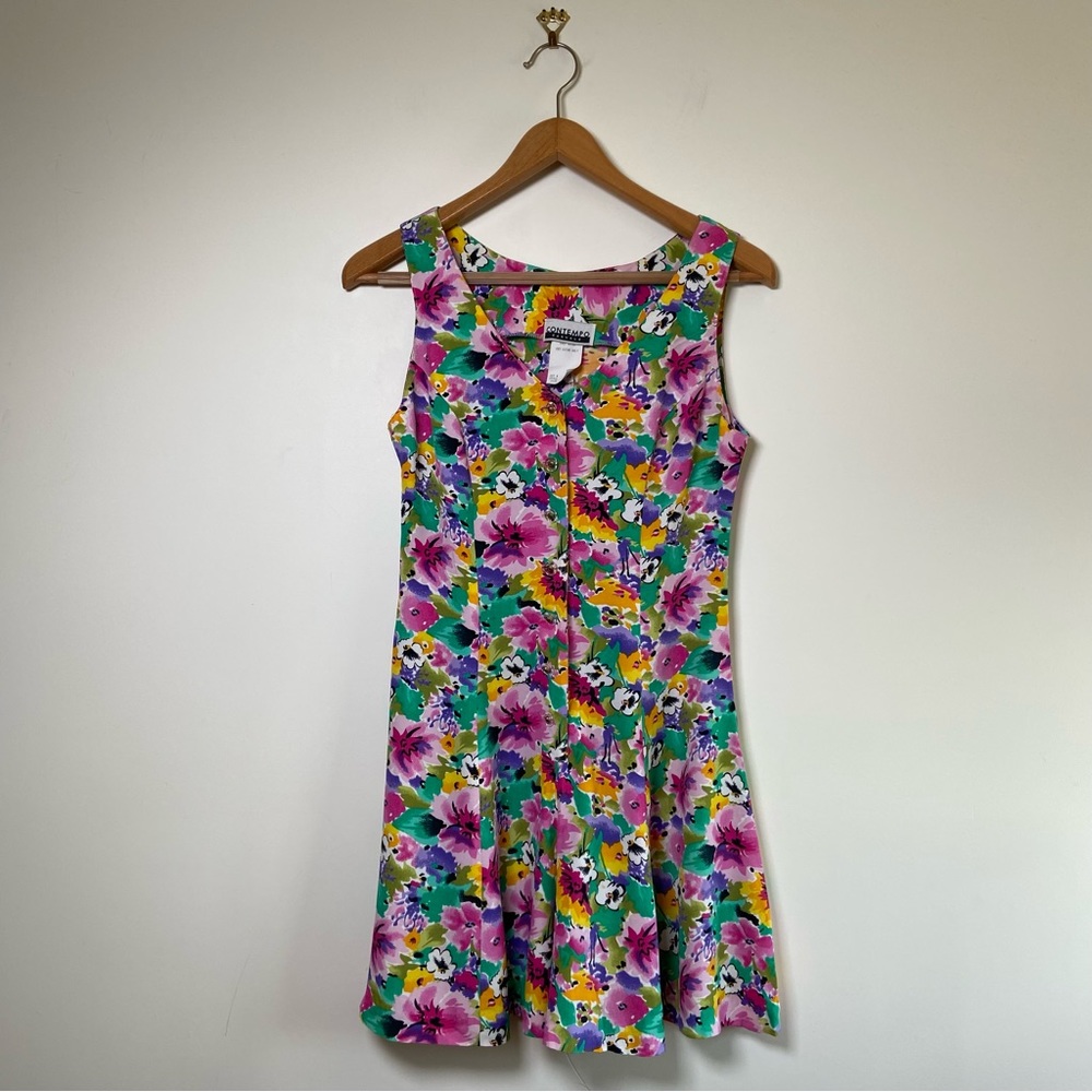 Vintage Contempo Casuals Floral Jumpsuit